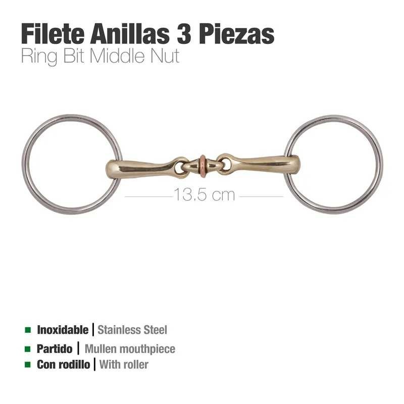 FILETE ANILLA 3 PIEZAS CON RODILLO D88