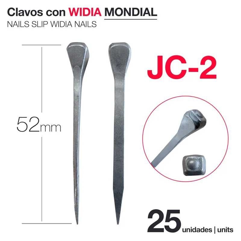 CLAVOS CON WIDIA MONDIAL JC-2 (25 UDS)