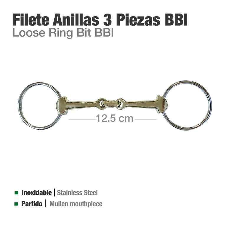 FILETE ANILLA 3 PIEZAS BBI INOX