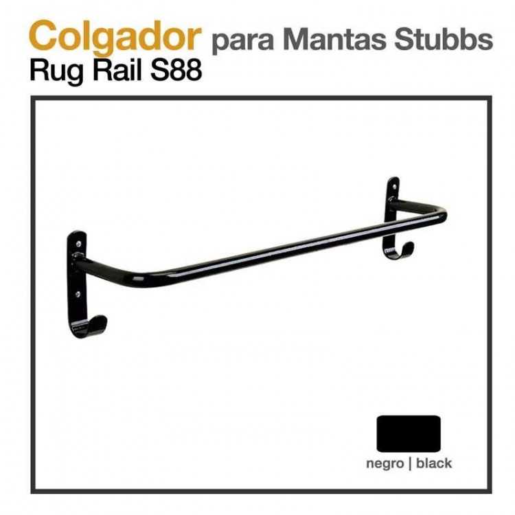 COLGADOR PARA MANTAS STUBBS S88 NEGRO