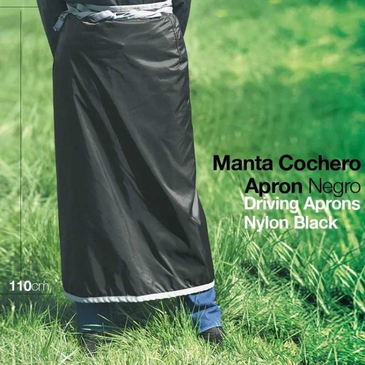 MANTA COCHERO APRON NEGRO